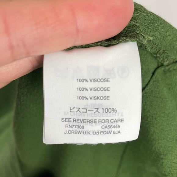 Madewell | Green Button Down Dress Long Shirt XS - Picture 8 of 8